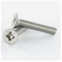 Vis métaux Tête fraisée tf Pozi 3 M6X10 Acier zingué-30 pièces