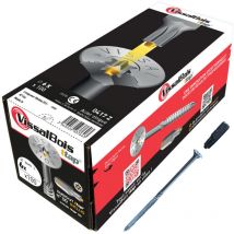 Boite de 100 vis agglo zinguées à filetage partiel torx/ttap ailette 80 à 200mm - diam 6 mm - 130/72