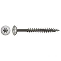 Vis charpente tête disque Inox A2 8X120 Filetage total torx T40-1 piece - Spax