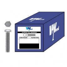 Vis métaux Tête Hexagonale Filetage Total acier zingué blanc 93388 VISWOOD - Ø mm: 8 - Long. mm: 10 - Cond/pcs: 500