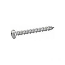 Vis à tôle tête cylindrique large inox A2 din 7981 3,9X32 boîte de 200 - acton - 624053,9X32