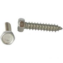 Vis tôle Inox A2 Tête hexagonale th 8X19-100 pièces