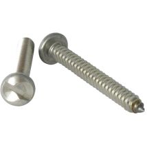Vis Express - Vis tôle Inviolable Tête cylindrique tc One way 6.3X75 Inox A2-100 pièces