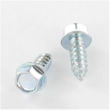 Vis tôle Tête hexagonale th Embase collerette 5.5X16 Acier zingué-100 pièces