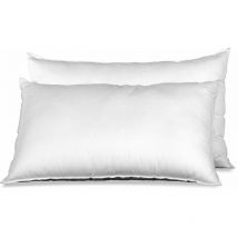Visco Therapy - 100% Virgin Staple Polyester Fibre Pillow with Polyester cotton cover with stitched edge - Pack of 6