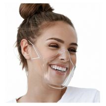 Visière de Protection Adulte Visière Transparent Réglable Couvre Bouche et Nez Protection Visage 2 pcs,