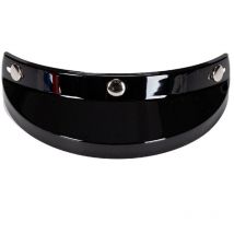 Visière universelle à 3 boutons-pression pour moto, casque ouvert rabattable, pare-vent