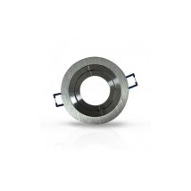 Supporto Faretto led da Incasso Silver Orientabile 30° IP20 Ø92mm - foratura Ø78mm