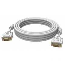 2x vga 15-pin D-Sub - 3m - 3 m - vga (D-Sub) - vga (D-Sub) - Mâle - Mâle - Blanc (tc 3MVGAP) - Vision