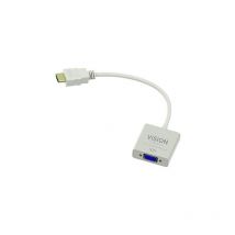 Vision TC-HDMIVGA Adattatore cavo HDMI VGA White - Adattatore cavo (HDMI, VGA, connettore maschio / connettore femmina, bianco)