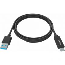 Tc 1MUSBCA/BL - 1 m - usb a - usb c - 3.2 Gen 1 (3.1 Gen 1) - 480 Mbit/s - Noir - Vision