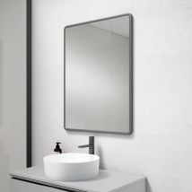 Visobath - 7662 capri Espejo Reversible Color Ceniza Lacado 60x80 - ref: 087662