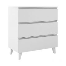 Visobath - granada Mueble de Baño con Lavabo 3 Cajones Color Blanco Ada Mate Tirador Blanco - Medida: 100 cm - Medida: 100 cm - ref: 070588