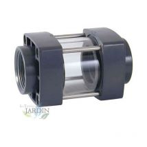 Visor de Líquidos 2'' Roscado, Ideal para Fontanería, Riego y Obras, Tubos 63mm