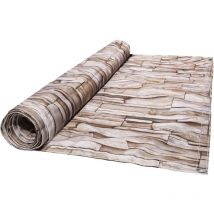 Terre Jardin - Vista beige imitación pared de piedra Gris 1.5 x 5