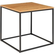 Vita Ecktisch schwarz, Eiche Dekor.