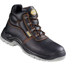 Wica VITA Schnürstiefel Schwarz EN ISO 20347 O1 – Genarbtes Rindleder – Antistatisches Fußbett – Rutschhemmende PU-Laufsohle – Größe 40