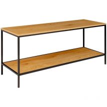 Vita TV Tisch mit 2 Ablagen Natur.