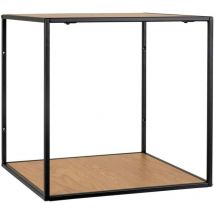 Vita Wandregal mit 1 Regal, schwarz, Eichendekor.