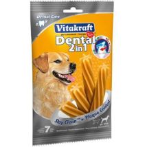 Stick da rosicchiare per cani 2 in 1 – 7 pezzi – Pulizia denti, riduzione placca, stimolazione calcio – Vitakraft
