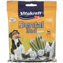 Vitakraft - Dental 3En1 Fresh Friandises Bâtonnets Mâcher 120 g pour Chien (4008239308917)