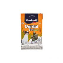 Collation de Soins dentaires 3 en 1 Frais Dental Fresh, pour Chiens jusque 5 kg, 7 bâtons (4008239308900) - Vitakraft