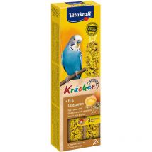 Kräcker - Friandise pour Perruche - Alimentation Pour Oiseaux Domestiques - Délicieux Kräckers Œuf et Graines de Graminée - Boîte de 60g - 2