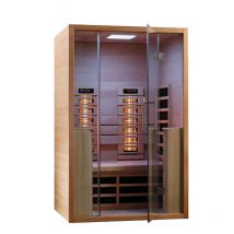 Vitalhome - Sunlight 120 Infrarotkabine Infrarotstrahler inkl. Frontstrahler-Set ca. 120x105x190cm