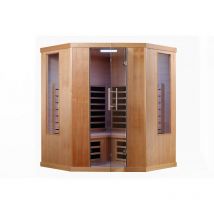 VITALhome Sunlight 155 Ecke Infrarotkabine Sunlight Infrarotstrahler ca. 155x155x190cm