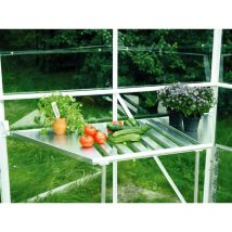 Vitavia - Pflanztisch, klappbar, für Gewächshäuser 'Hera 4500' und 'Juno 4500', aluminium eloxiert, 114/56 x 52 cm