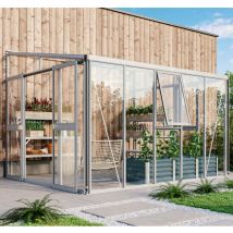 Vitavia Anlehn-gewächshaus "helena 8600" Aluminium 8,6 M² 3 Mm Esg, 10 Mm Hkp