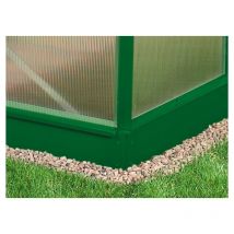 Vitavia - Stahlfundament '4400' für Gewächshaus 'Calypso', smaragd grün, 4400 / 228 x 192 x 12,5 cm