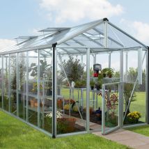 Vitavia - Gewächshaus 'Zeus 13800', aluminium eloxiert, 13,8 m², 3 mm esg, 10 mm hkp