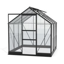 Vitavia - Gewächshaus 'Eris' 3800, schwarz, 3,8 m², 3 mm esg