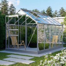 Vitavia - Gewächshaus 'Planet 6200' inkl. Fundament aluminium 6,2 m² 3 mm esg