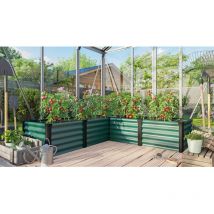 Hochbeet 'Linus in & out 401 m', seegras/ schwarz, m - Vitavia