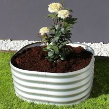 Vitavia - Hochbeet 'Terra 401' aluminium blank 40 cm Modell 'Rund'