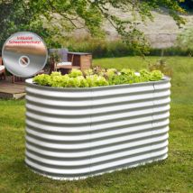 Vitavia - Hochbeet 'Vita 858' basic aluminium blank 82 x 162 x 86 cm