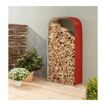 Vitavia - Kaminholzregal 'Ardor 401' rubin rot 99 x 40 x 200 cm (hoch)