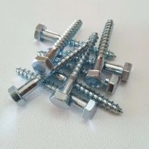 Vite 8x140mm - 10pz per legno mordente tirafondo testa esagonale te