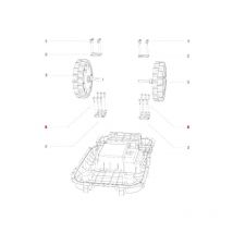 Tornillo de cruz ST6.X25 original bluebird robot cortacésped Navimow AB.50.0017.42