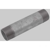 Tronchetto in acciaio zincato filetto corto 21/2'x20 cm Raccorderie Metalliche