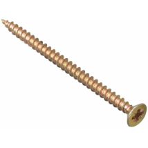 50 Pz Viti Vite Zincate Gialle Per Legno Truciolare 4x60 Mm