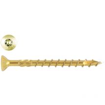 Viti per truciolare testa svasata torx acciaio zincato giallo - ø mm.5x40 filetto mm.30- torx t25