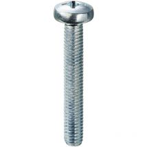 Viti a metallo testa cilindrica 5X 12 zincato. Prezzo per 1 pezzo.