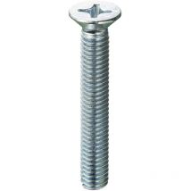 Viti a metallo testa piana 4X 50 zinc. 500 pz