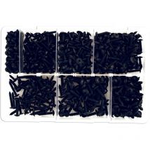 Viti autoperforanti parker nero - set di 700 viti