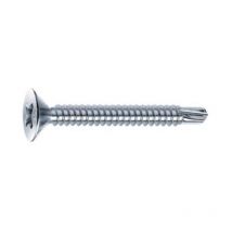 Viti autoperforanti testa svasata piana acciaio zincato bianco - ø mm.4,8x45 200 pezzi Mustad