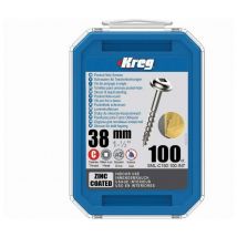 Viti in zinco Kreg 38 mm con filetto grosso - Confezione da 250 viti - SML-C150-250-INT