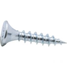 Vite a legno con testa svasata pz zincata Viswood filettatura totale3x20 mm (x100 viti)